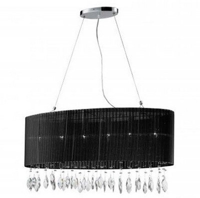 Lampa wisząca SIDNEY BLACK owalna AZzardo AZ0914