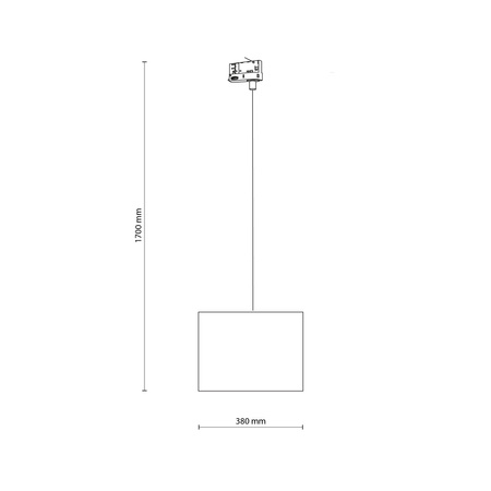 TRACER JUTA 380 TRÓJOBWODOWY 1XE27 TK Lighting 10688