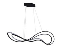 Lampa wisząca TWIST PENDANT 3-STEP DIMM BK LED z wbudowanym ściemniaczem czarna AZzardo AZ5733