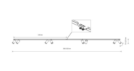 Lampa sufitowa oprawa MONO VIII 2X150 WHITE Nowodvorski 7750