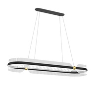 Lampa wisząca SOPLA czarna LED Italux PND-63728-56W-3K-BK-GD