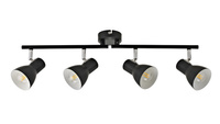 Lampa sufitowa czarna poczwórna RIADO Italux SPL-3422-4-BL