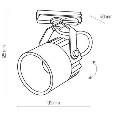 TRACER WHITE 1 TL-014 COB 3W TK Lighting 4141