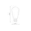 ŻARÓWKA E27 CLEAR 10 W 3000 K DIMMABLE TK Lighting 18014