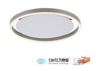 Lampa sufitowa srebrna 39cm RITUS LED  Leuchten Direkt 15391-95 funkcja ściemniania