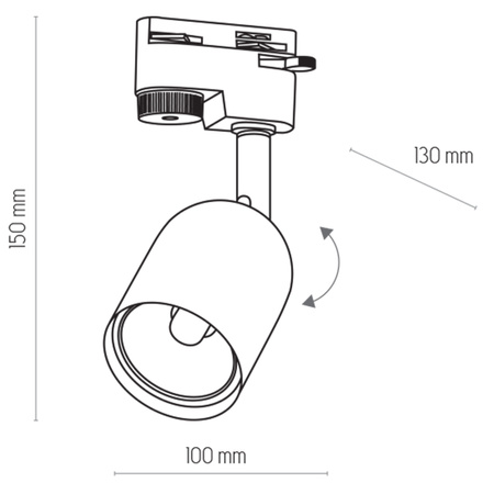 TRACER WHITE 1  GU10 TK Lighting 4496