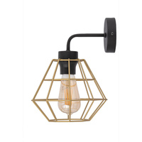 Kinkiet DIAMOND NEW BLACK/GOLD TK Lighting 4639