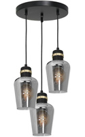 Lampa wisząca RICHMOND BLACK / GOLD Milagro MLP6541