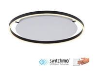 Lampa sufitowa czarna 58,5cm RITUS LED  Leuchten Direkt 15392-13 funkcja ściemniania