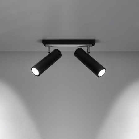 Lampa sufitowa, oprawa DIREZIONE BLACK 2 Sollux Lighting SL.0500