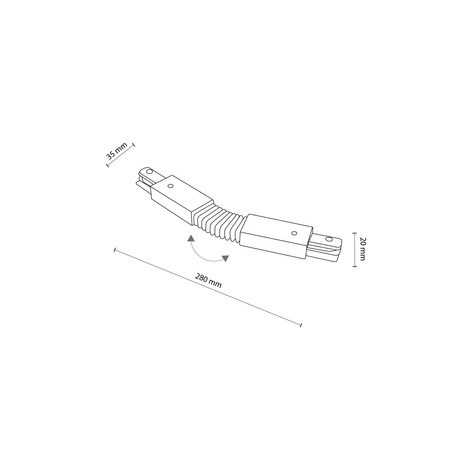 TRACER WHITE ZŁĄCZE ELASTYCZNE TK Lighting 4071