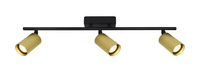 Lampa sufitowa TRIS Italux SPL-46829-3-BK-GD