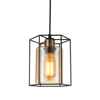 Lampa wisząca KALULA Italux PND-78901-1-BK+AMB