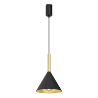 Lampa wisząca pojedyncza PERU BLACK 1xE27 Milagro MLP0977