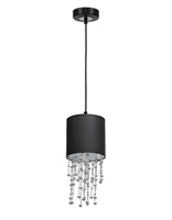 Lampa wisząca pojedyńcza ALMERIA BLACK/CHROME Milagro MLP6429