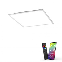 Lampa sufitowa plafon biały 62cm Q-FLAG LED Paul Neuhaus 8079-16 sterowana pilotem funkcja smart