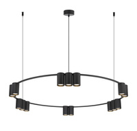 Lampa wisząca (koło) GENESIS BLACK 15xGU10 100cm Milagro ML0376