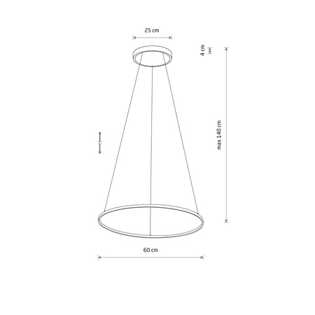 Lampa wisząca CIRCOLO LED M Nowodvorski 11403