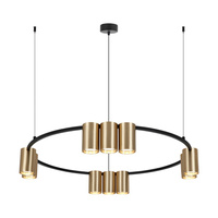 Lampa wisząca (koło) GENESIS BLACK GOLD 10xGU10 60cm Milagro ML0375