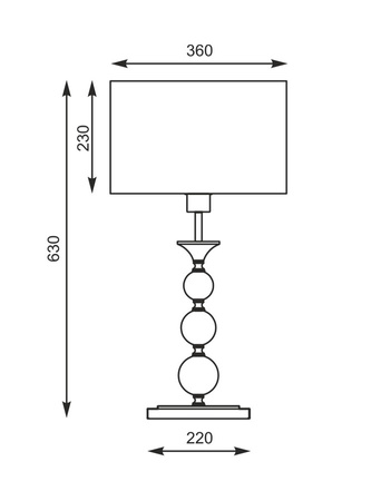 Lampka stołowa złota REA Zuma Line RLT93163-1GB