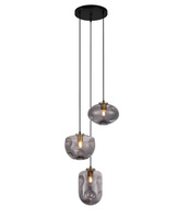 Lampa wisząca HATELLA Italux PND-112038-3A-BRO+SG