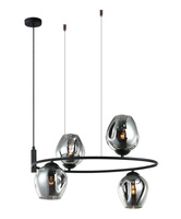 Lampa wisząca ROXANE Italux MDM-4046-4 BK+SG