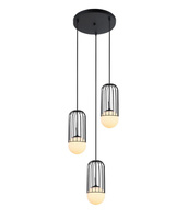 Lampa wisząca MATTY czarna Italux MDM-3939/3 BK