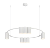 Lampa wisząca (koło) GENESIS WHITE 10xGU10 60cm Milagro ML0374