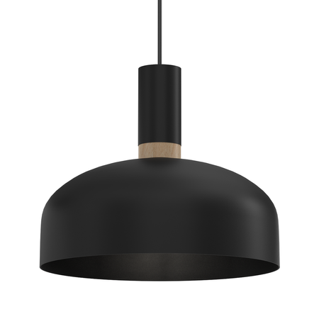 Lampa wisząca MALMO BLACK/WOOD 1xE27 MIlagro MLP8381