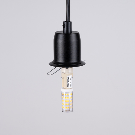 Lampa wisząca HYPERION 1 czarny Sollux SL.1358