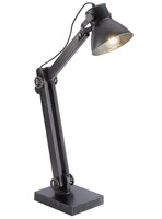 Lampa stołowa industrialna czarna SAMIA SELLTEC  Leuchten Direkt 11492-18 / 270250