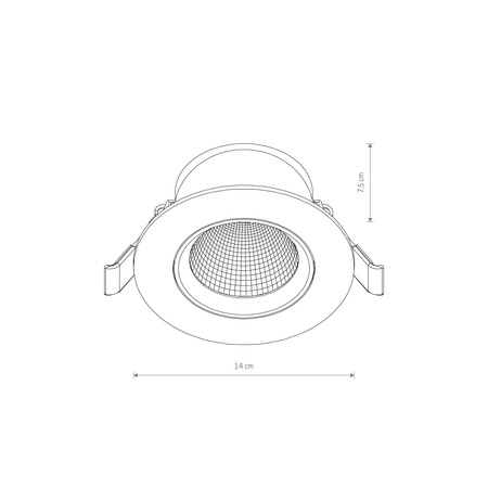 Oprawa podtynkowa EGINA LED 15W Nowodvorski 10555