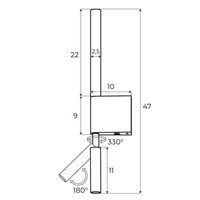 KINKIET ORGANIC I ZŁOTO SZCZOTKOWANE LED 3000K MAXLIGHT W0341