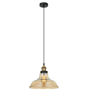 Lampa wisząca HUBERT AMBER Italux MDM-2381/1 GD+AMB