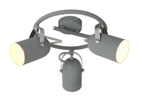 GRAY LAMPA SUFITOWA SPIRALA 3X40W E14 SZARY Candellux 98-66497