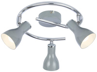 JULIE LAMPA SUFITOWA SPIRALA 3X40W E14 SZARY Candellux 98-66633