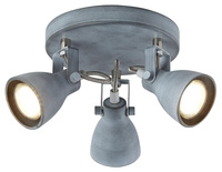 ASH LAMPA SUFITOWA PLAFON 3X40W GU10 SZARY MAT Candellux 98-64325