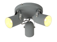 GRAY LAMPA SUFITOWA PLAFON 3X40W E14 SZARY Candellux 98-66503