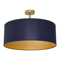 Lampa sufitowa BEN NAVY BLUE/GOLD 3xE27 Milagro MLP6457