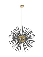 Lampa wisząca czarno złota URCHIN Zuma Line P0491-09C-F7BC