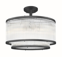 Lampa sufitowa czarna SERGIO 41,5cm Zuma Line C0528-05H-P7AC