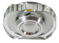 SS-34 AL/TR 3W LED COB 230V OPR. STROP. STAŁA ZAOKRĄGLONA SZKŁO TRANSPARENTNE Candellux 2228860