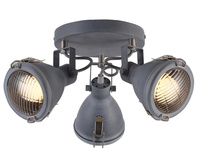 CRODO LAMPA SUFITOWA PLAFON 3X40W E14 SZARY Candellux 98-71132