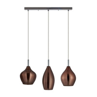 Lampa wisząca AMBER MILANO 3 COPPER AZzardo AZ3078