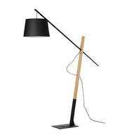 Lampa podłogowa z abażurem GARDA FLOOR BK AZzardo AZ5643