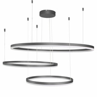 Lampa wisząca HALO PENDANT 100+80+60 BK LED Azzardo AZ4707