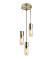 Lampa wisząca ANNIKA 3 GOLD Globo 21000-3HM