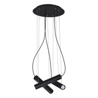 Lampa wisząca MILE z czarnymi tubami Kaja K-4401