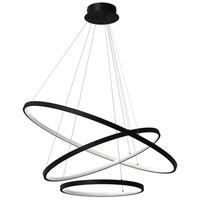 Lampa wisząca czarna ROTONDA LED 93W Milagro ML7945